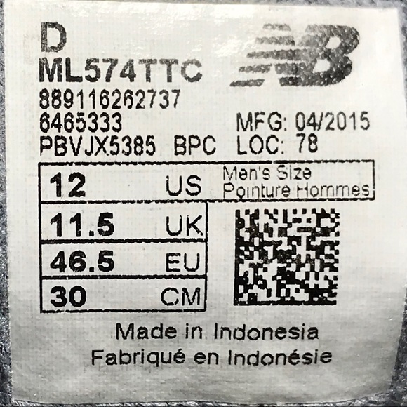 NEW BALANCE ML574TTC Classic Retro Running Shoes - Picture 12 of 12